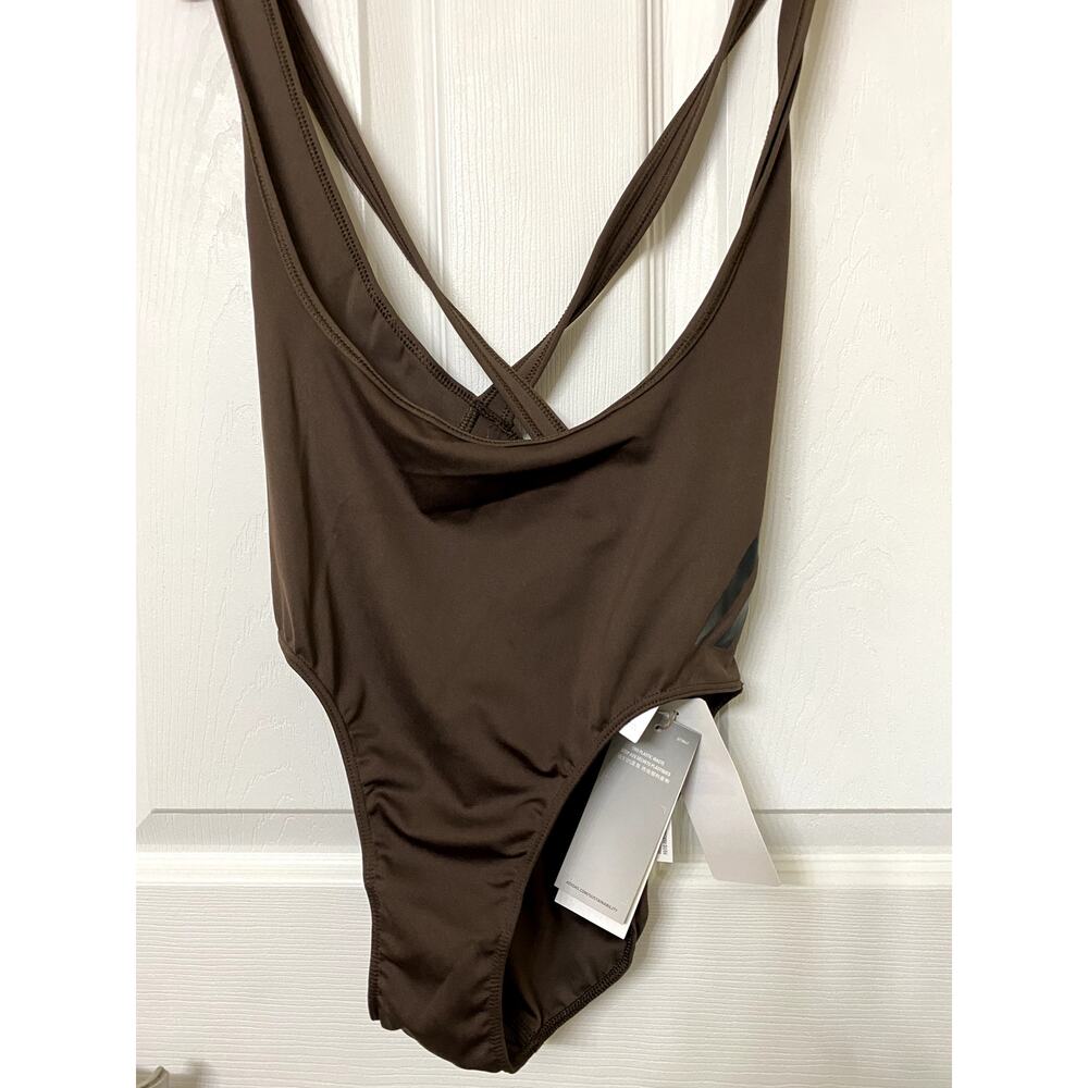 Adidas Brown Air Ready Swim Suit Size S